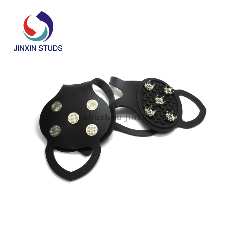 Прочные зимние снежные 5-зубчатые силиконовые шипы для ледяных захватов для походной обуви