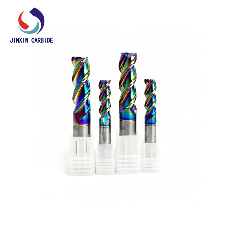 3-х перые концевые фрезы из карбида вольфрама для резки алюминия с покрытием DLC