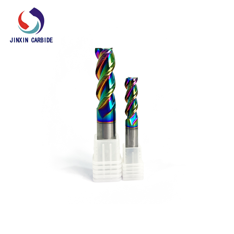 3-х перые концевые фрезы из карбида вольфрама для резки алюминия с покрытием DLC